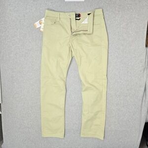 Dockers Men Pants 33X32 Yellow Chino Twill Jean Cut Straight Fit‎ 32" Inseam NWT